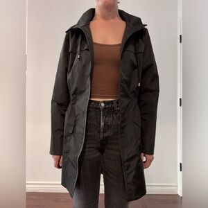 NWT - Women's Cinched-Waist Waterproof Rain Jacket